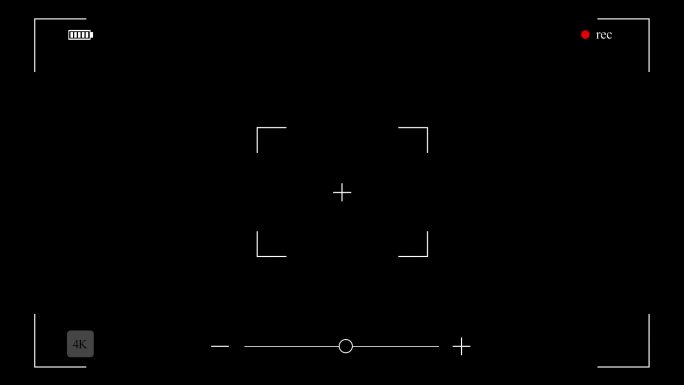 三款4K摄像机取景框