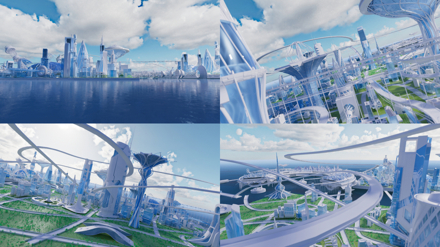 4K科幻未来城市元宇宙