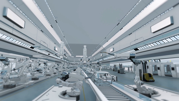 自动化汽车车辆车身生产制造生产线工厂车间
