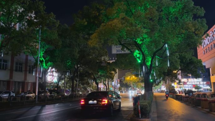 原创 城市夜晚街道 灯带