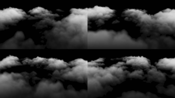 【通道】翻滚云 动态云 水雾动画 动态云