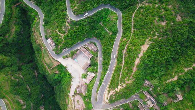 航拍安阳林州太行大峡谷太行天路