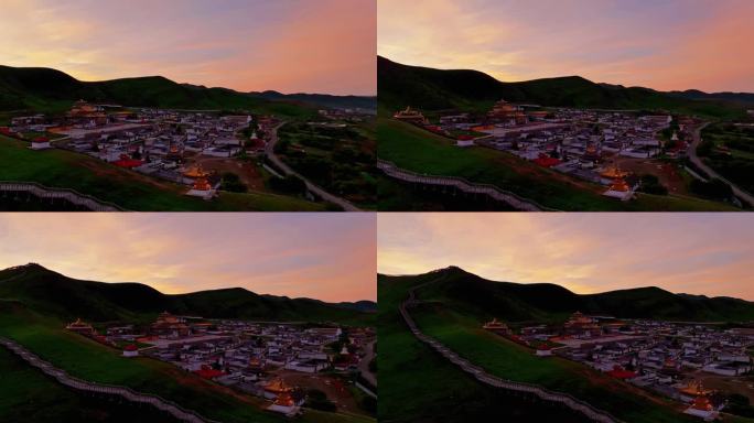 甘南玛曲黄河第一湾航拍视角高清视频