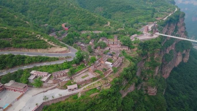 航拍安阳林州太行大峡谷