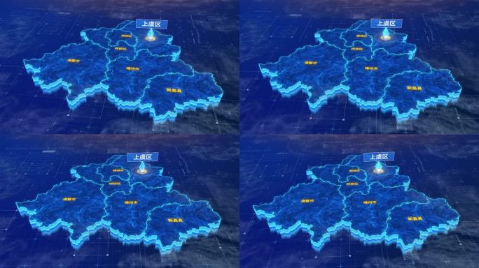 绍兴市上虞区蓝色三维科技区位地图