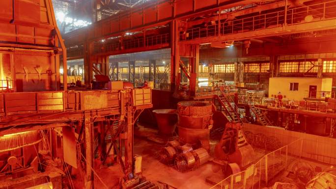 炼钢 钢花 重工业 熔炉 工厂