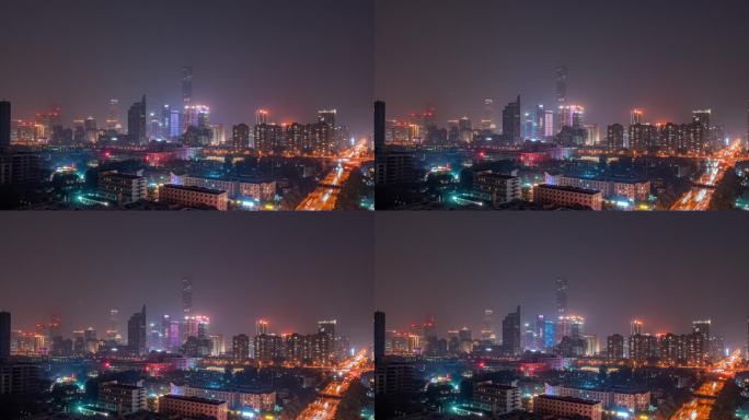 北京夜景灯光延时