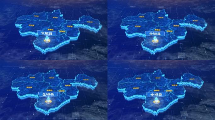滁州市全椒县蓝色三维科技区位地图