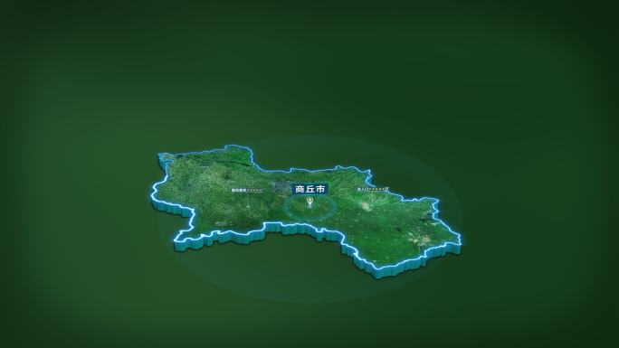 4K大气河南省商丘市面积人口基本信息展示
