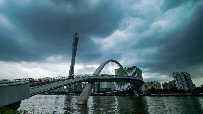 广州暴风雨来临