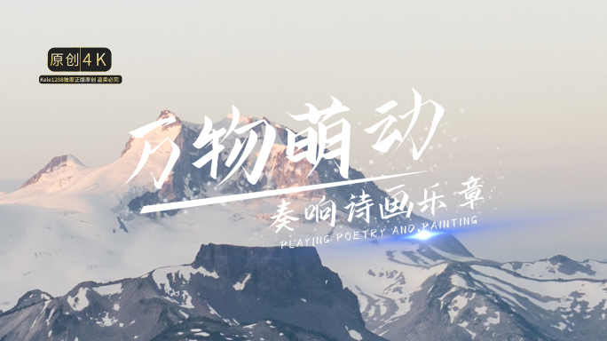 【原创4K】电影感唯美励志文艺综艺字幕