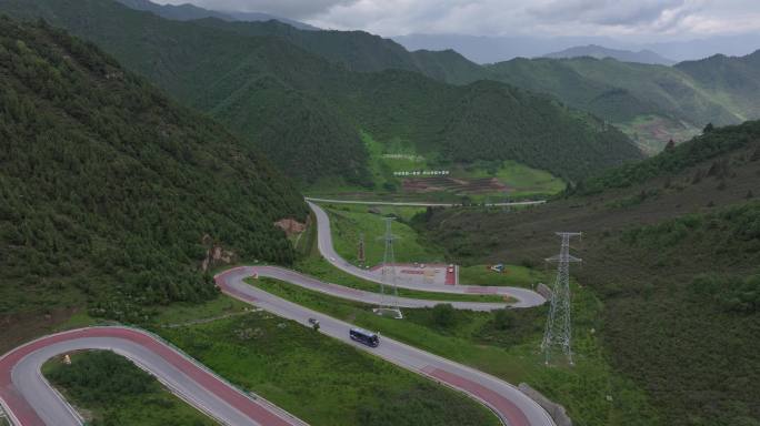 互助 自然风光 景区 旅游 航拍 十二盘