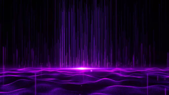 4K紫色光线背景AE模板