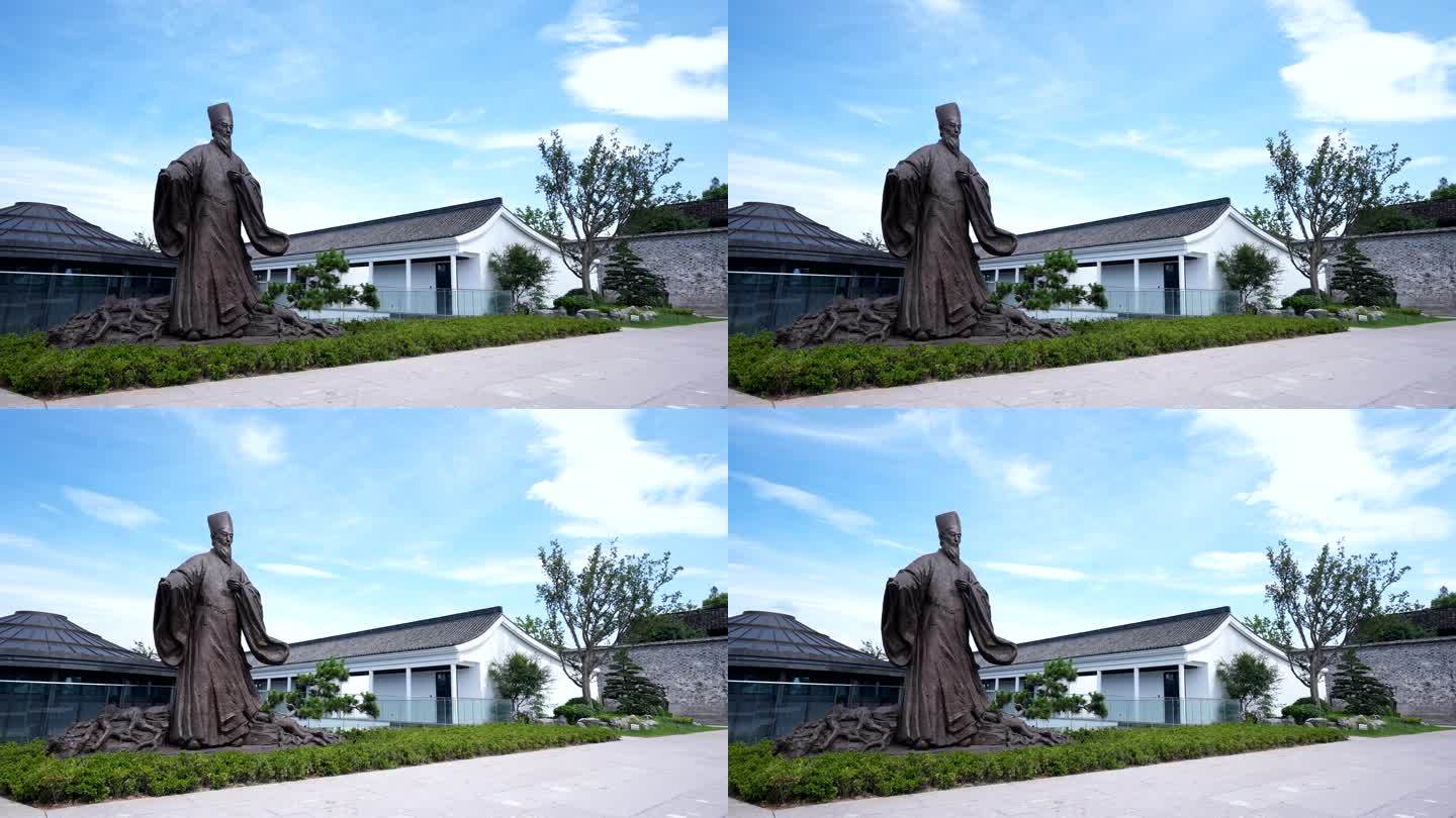 王阳明故居雕像延时1
