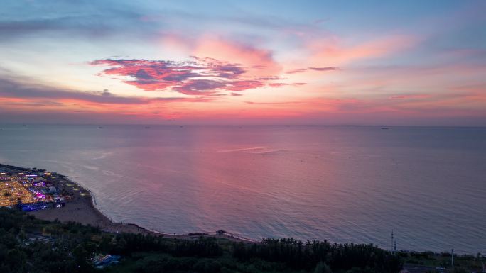 海口白沙门夜市延时