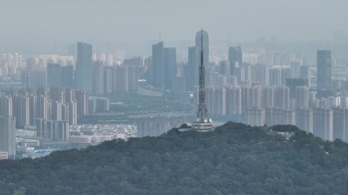 合肥大蜀山长焦航拍