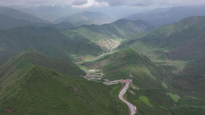 互助 自然风光 景区 旅游 航拍 十二盘