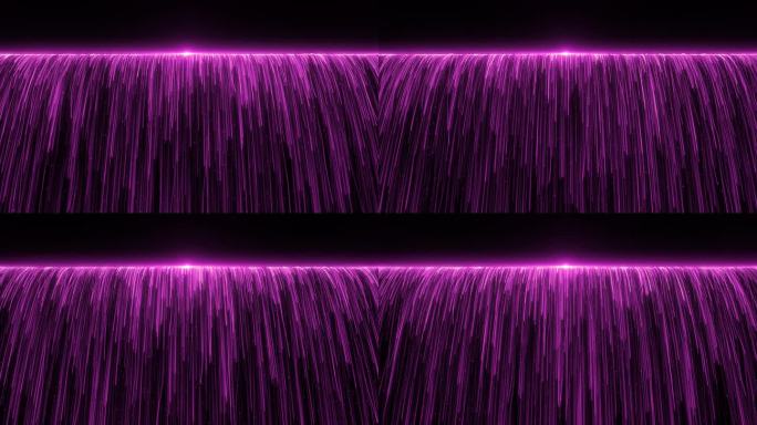 紫红色粒子下落华丽背景AE模板
