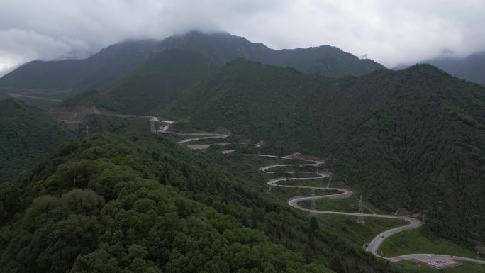 互助 自然风光 景区 旅游 航拍 十二盘