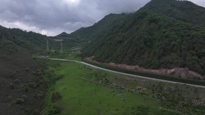 互助 自然风光 景区 旅游 航拍 十二盘