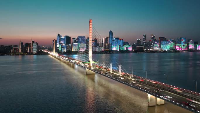 西兴大桥延时摄影