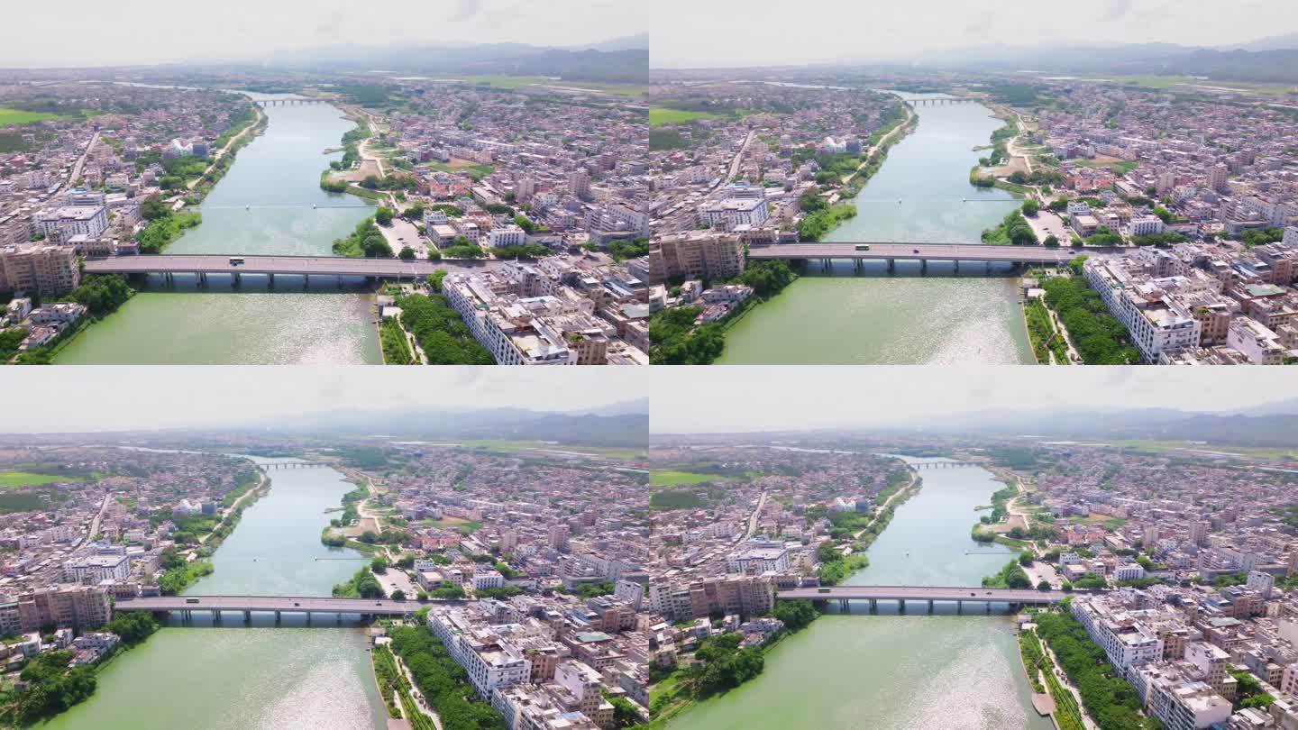 海南三亚崖州科技城城市航拍4k全景
