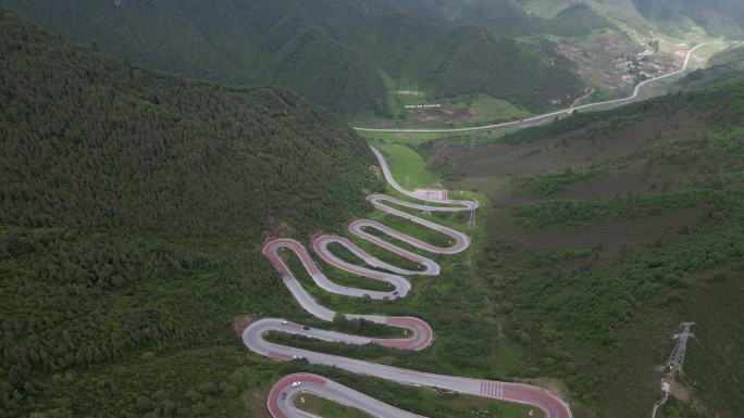 互助 自然风光 景区 旅游 航拍 十二盘