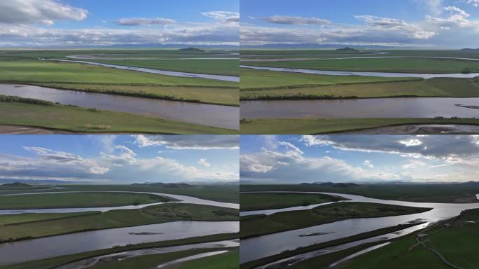 甘南玛曲黄河第一湾航拍视角高清视频