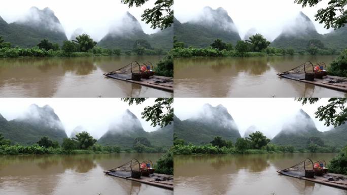 强降雨后河水变浑浊