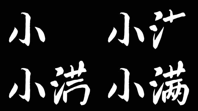 二十四节气小满动画ae模板