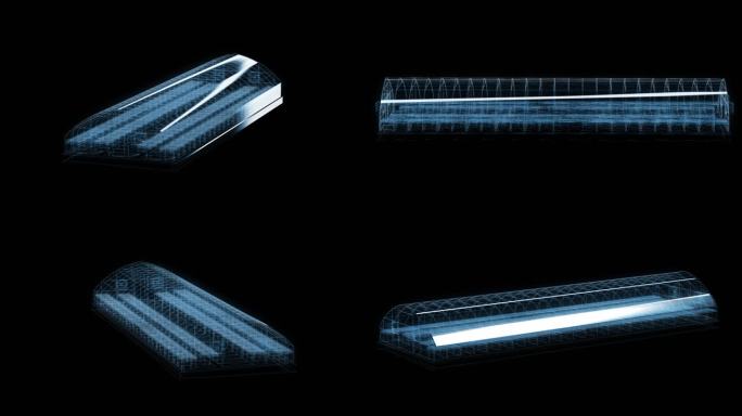 温室大棚透视全息通道素材