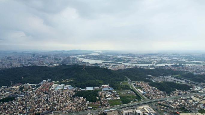 广东江门江海区全景航拍