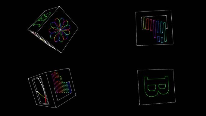 激光投影 3D 全息魔方 全息投影