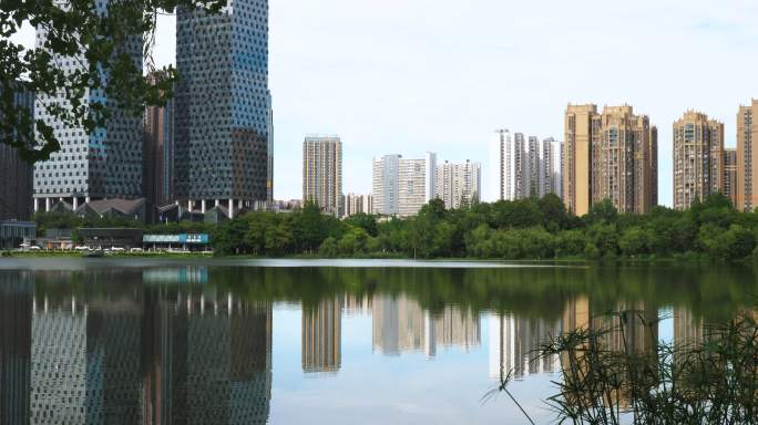 成都东湖公园美丽风景