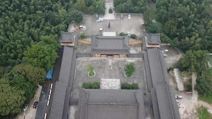 航拍宜兴磬山崇恩寺