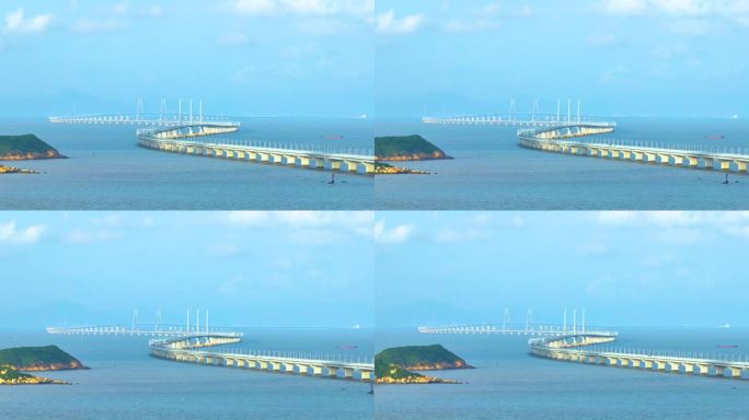 【4k50P】港珠澳大桥/晴天/高清航拍