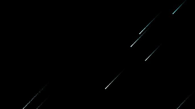 8K唯美星空流星雨-无缝循环带透明通道