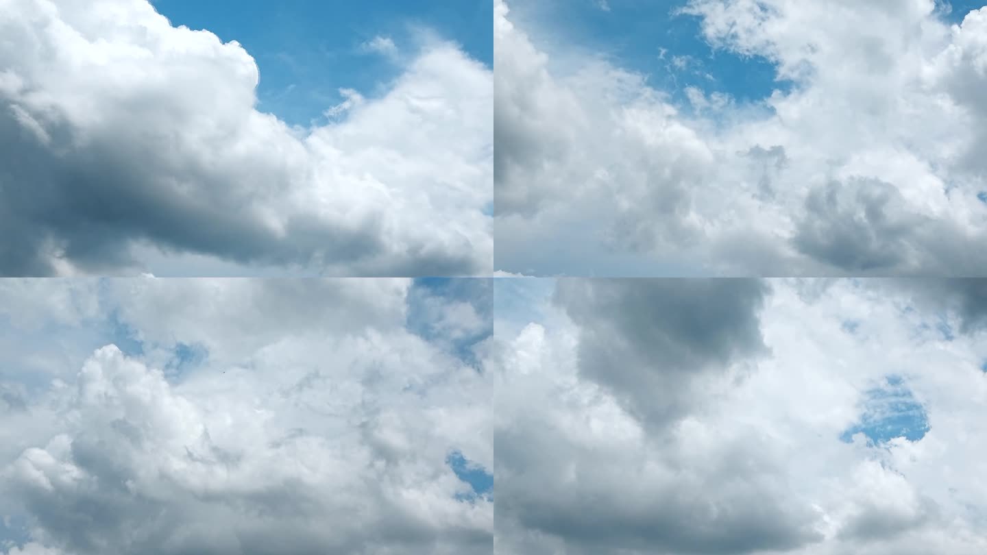 天空云朵延时蓝天白云唯美风景云卷云舒变化