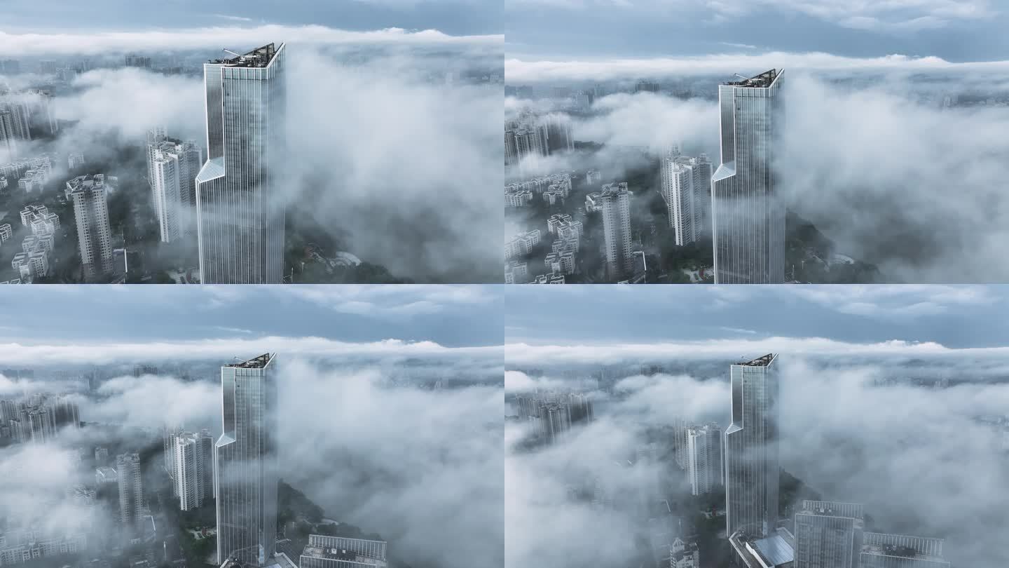 【4K】惠州江北地标平流雾大气宣传片