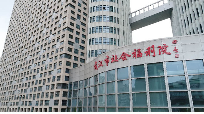 武汉市社会福利综合大楼 航拍