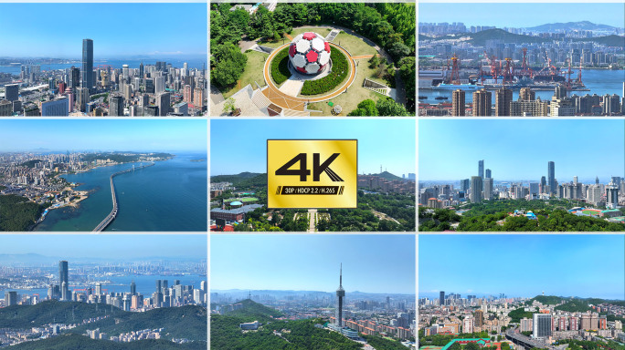 【4K】大连市中山区风光