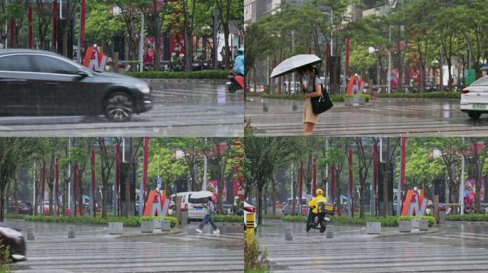 雨天城市