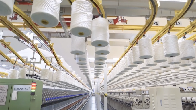 现代化无人工厂现代化纺织厂智能纺织厂
