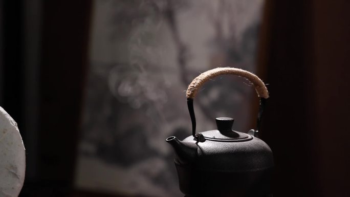 撬茶煮水冲茶
