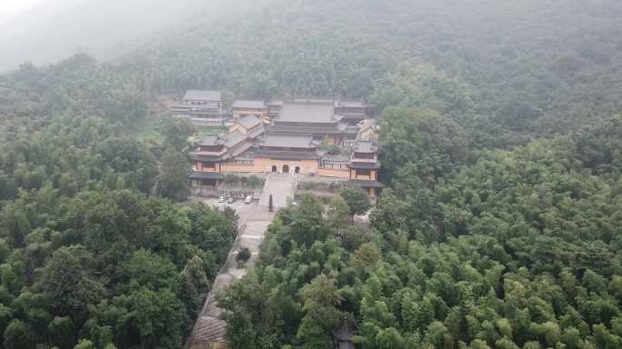 航拍宜兴磬山崇恩寺