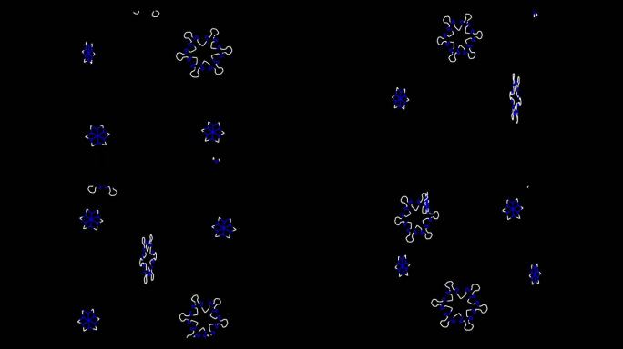 激光投影 雪花 雪 全息投影 山体投影