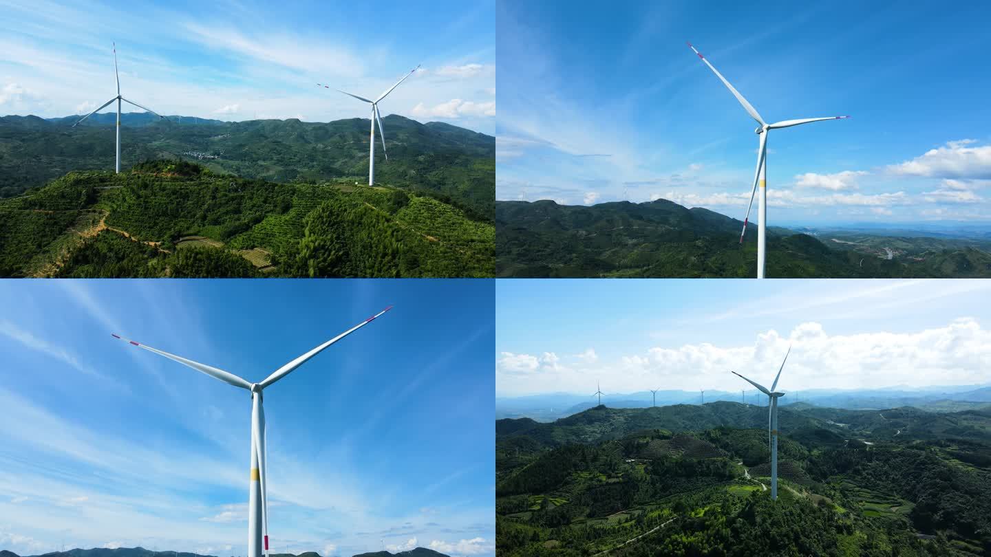 山上的风力发电