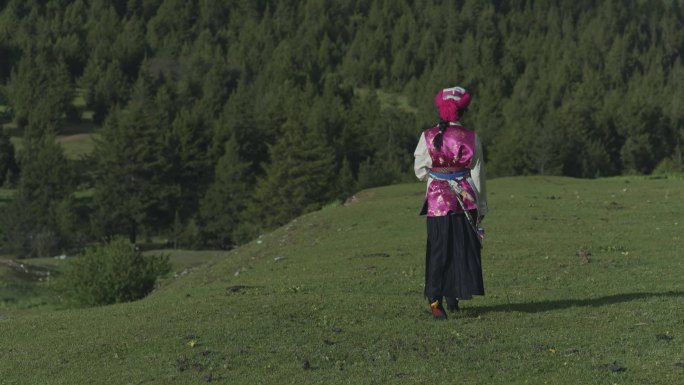藏民唱歌 藏族山歌 藏族女人