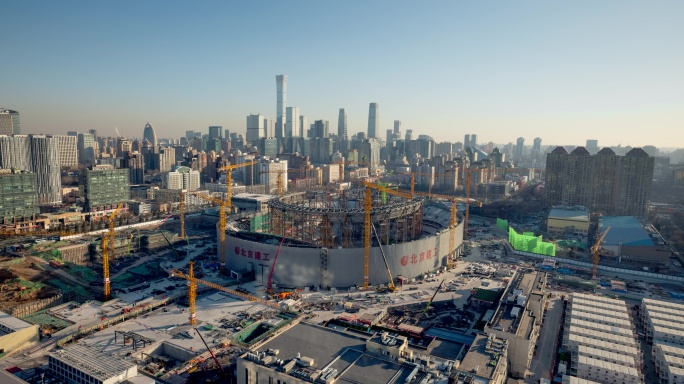 北京城市基建 建筑工地延时