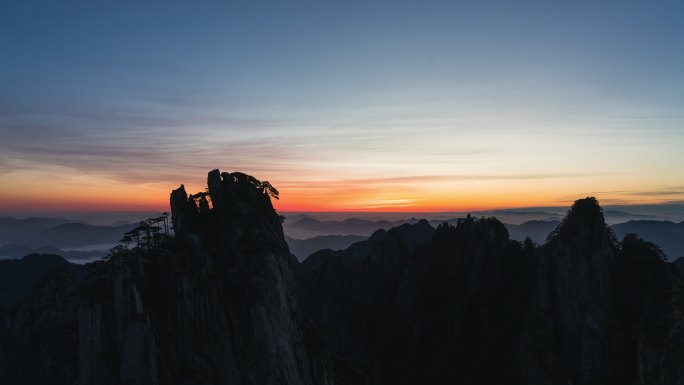 黄山始信峰日出4K